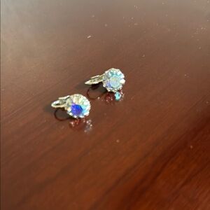 Elegant Silver and Blue Earrings